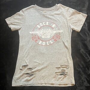 Alstyle Gray Rock 'N' Roll Graphic T-Shirt